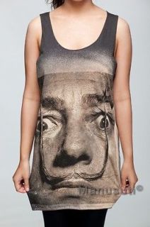 Salvador Dali Surrealism Artist Retro WOMEN TANK TOP T SHIRT Vest 