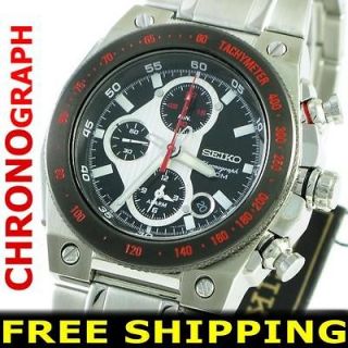 Seiko Men Watch Chronograph 7T62 100M Sport +Xpress +Warranty SNAD55 
