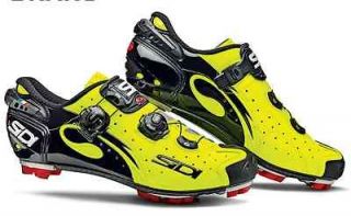 Sidi America Drako SRS MTB Cycling Shoes Yellow Fluorescent Mountain 