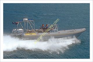 b240 police Flatacraft rigid inflatable boat RIB 1997 Gibraltar boat 