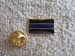 Thin Blue Line Police Lapel Pin Tie Tac Enamel Thin Blue Line Cops