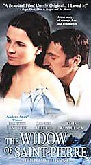 The Widow of St. Pierre VHS, 2001, English Subtitled