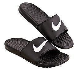 Nike Benassi Swoosh slide flip flop sandals – 312618 011   black