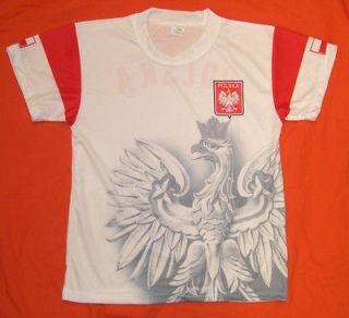 Polska Polish shirt soccer jersey tee style Made in Poland Youth XS (3 