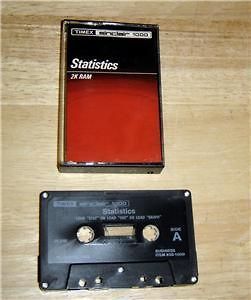 timex sinclair software statistics  7 99 or