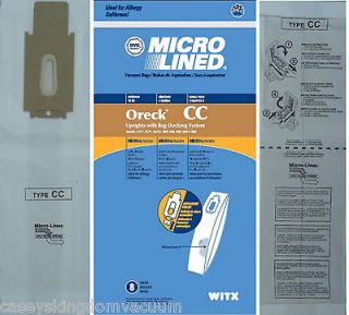 Newly listed 8 Oreck XL CC Upright Vacuum Cleaner Bags made by DVC