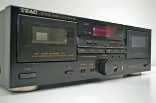 teac stereo dual cassette deck tape player recorder w 700r