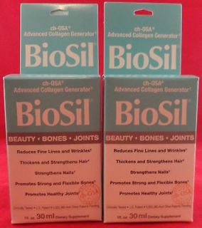 BOTTLE LOT Natural Factors Biosil Hair Skin Nail 1 Oz Liquid 