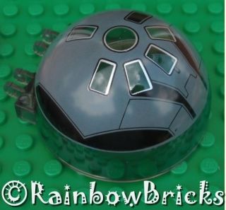 1x Trans Brown LEGO Dome Windscreen, Rogue Shadow Cockpit Pattern 