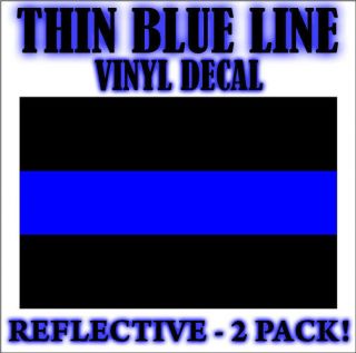 thin blue line decal sticker police sheriff fop law