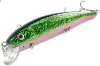   CLASSIC HOLOGRAPHIC HERRING GREEN BEAST LURE PLUG 135mm 22g DIVING