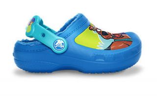 Kids Crocs Scooby Doo Lined Clog Ocean/Aqua Size 10/11 UK