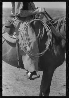Regalia,equipment of the cowboy. Cattle ranch near Spur,Texas
