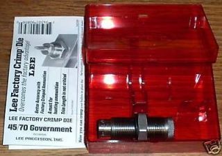 lee factory crimp die 45 70 government rifle new 90856