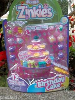 SQUINKIES ~Squinkies Zinkies  BIRTHDAY CAKE~♥WITH 12 SQUINKIES♥NIP 