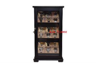   Black Lacquer 360 Degree Stand Display Storage Case Box Fit Up to 65mm