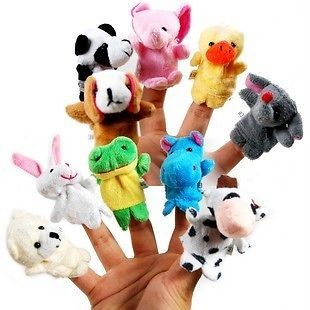   New Soft Animal Puppet Baby Infant Kid Finger Toy PLush Toys Free Ship