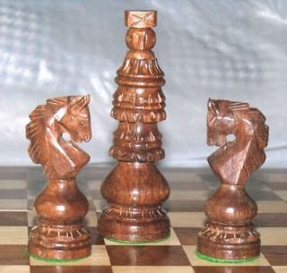 Wooden Chess Set Holly Church Design Set  Indian Handicfraft Set 32 