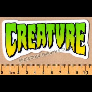 Creature Skateboard Sticker   New sk8 skate board monster horror scary 