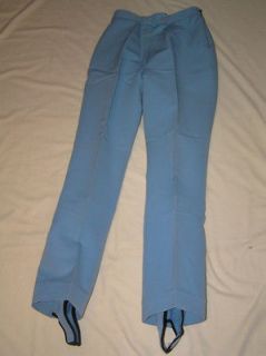 Fera Ladies Blue Snow Snowboarding Ski Stirrup Pants Size 10