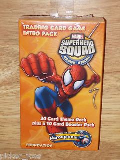   MARVEL SUPER HERO SQUAD ONLINE Trading Card Game SPIDER MAN INTRO PACK
