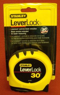 NIP Brand New Stanley® LeverLock 30 Length Tape Measure. Retail 
