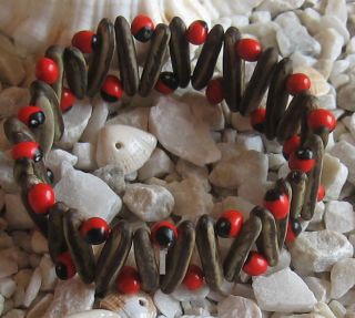 good luck huayruro acacia bracelet rainforest seeds from peru