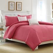 nautica crew solid coral pink twin xl comforter set time