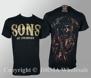 Authentic SONS OF ANARCHY Samcro Americana USA Flag T Shirt S M L XL 
