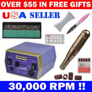 COMPLETE Nail Art Fast Drill Machine KIT Electric Acrylics SET w 