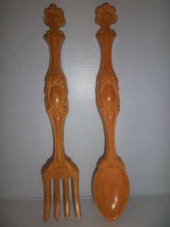 Vintage Arnels 16 Ceramic Spoon & Fork Duo Great Condition