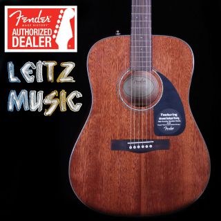 Fender CD 60 All Mahogany Acoustic Guitar w/ Hardshell Case CD60 CD 60 