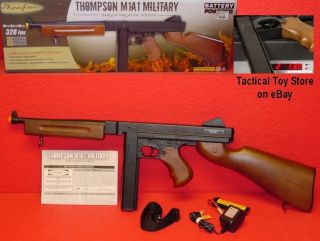   Eco Line ABS Plastic MILITARY M1A1 THOMPSON w/ STICK MAG 328fps