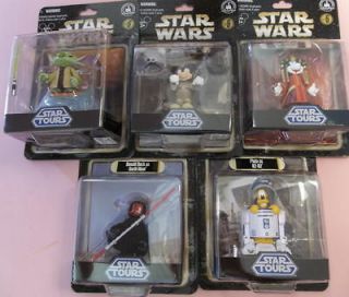 NEW Disney Parks Star Wars Tours Yoda Series 6 Action Figures Set of 5 