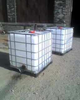 Newly listed 275 gallon IBC tote water storage container tank