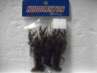 Huddleston Deluxe unrigged Huddle Bug 3 per pack   BROWN PURPLE FLAKE