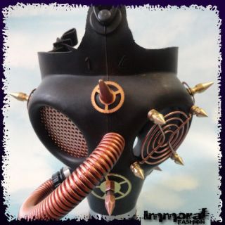 STEAMPUNK GAS MASK   GOTHIC/RAVE/ST​EAM/BRASS/GOGG​LES