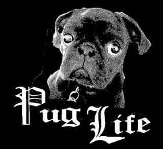 79 PUG LIFE funny dog pet thug hip hop case cart chain puppy cool l 