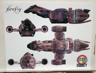 Firefly/Serenity, Ship Schematic 8.5x11 Print #5 Lee Stringer