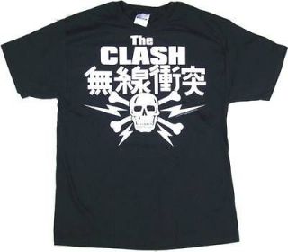 the clash japanese skull men s tour t shirt pick size