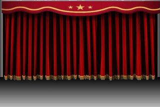 Saaria Velvet Drapes Home Theater Movie Studio Curtain 10W x 8H Bar 