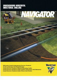Vermeer Underground Horizontal Directional Drilling Construction 