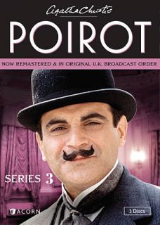 Agatha Christies Poirot Series 3 DVD, 2012, 3 Disc Set