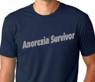 anorexia survivor funny t shirt humor sarcastic tee