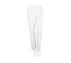 Susan Graver Chelsea Stretch Side Zip Hollywood Pants Winter White L 