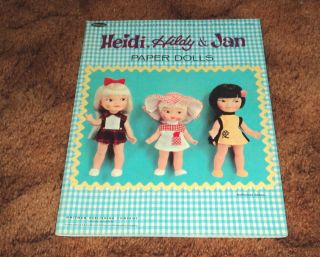 1967 heidi hildy jan paper doll book by whitman expedited