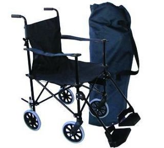 Folding Lightweight Travel Transport Chair Wheelchair with Removable 