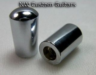 chrome switch tips for gibson guitars 2 pieces time left