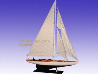 america cup enterprise sailboat yacht ship model 