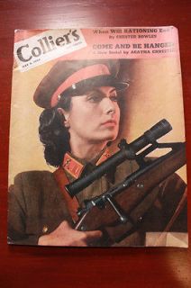 COLLIERS MAGAZINE MAY 6 1944 TAMARA TOUMANOVA RUSSIAN LADY WITH SNIPER 